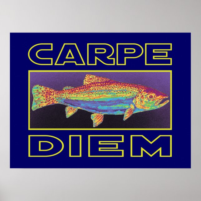 Poster Trout fishing (Devant)