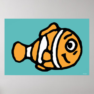 Poster Trouver Dory   Caricature Marlin