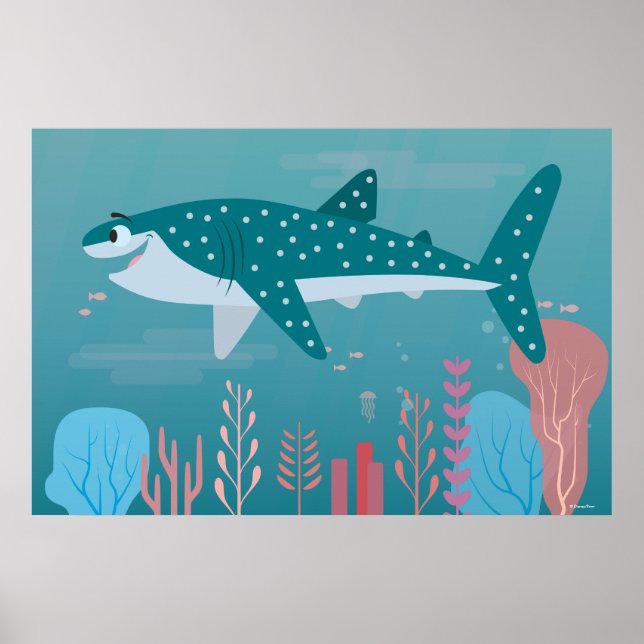 Poster Trouver Dory | Destiny the Whale Shark (Devant)