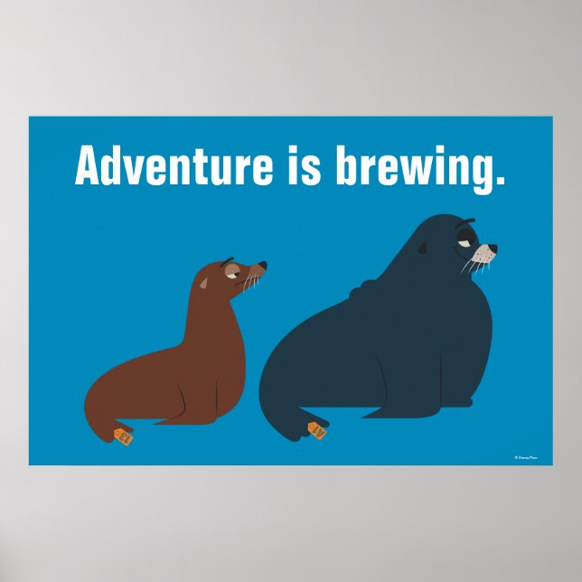 Poster Trouver Dory | Fluke & Rudder (Devant)