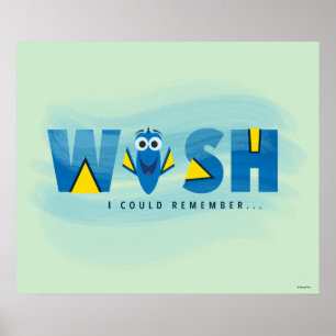 Poster Trouver Dory  J'Aimerais Me Souvenir De 2