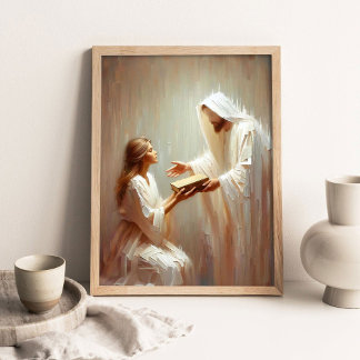 Poster Trouver la foi, Art chrétien, Jésus-Christ et Gir