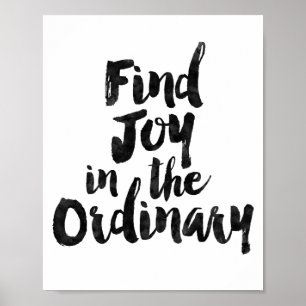 Poster Trouver la joie dans l'ordinaire