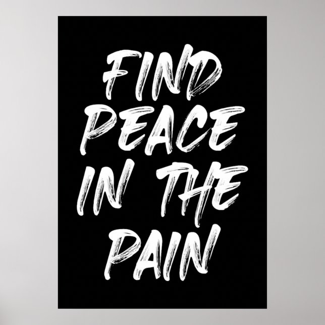 Poster Trouver La Paix Dans La Douleur (Devant)