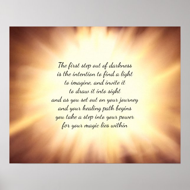 Poster Trouver une lumière (Devant)