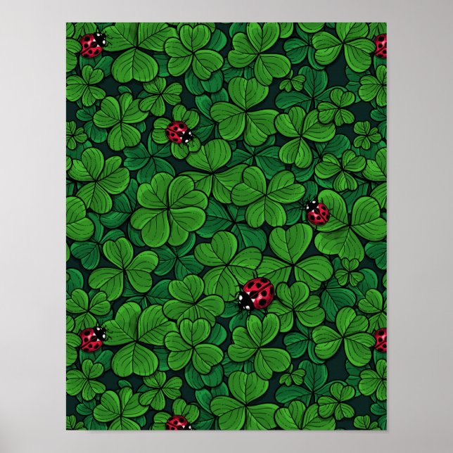 Poster Trouvez le trèfle chanceux (Devant)