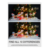 Trouvez les 10 différences de l'image des Fubby's.