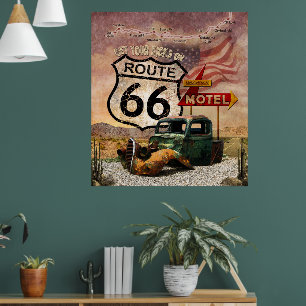 Poster Trouvez vos coups de pied sur la route 66