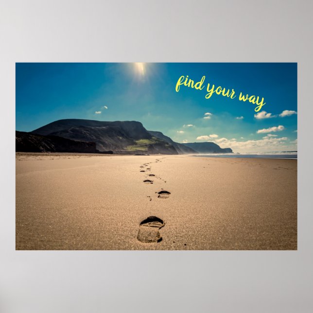 Poster Trouvez votre chemin - pas (Devant)