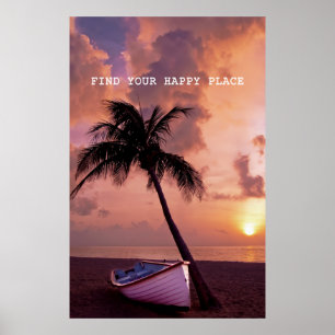 Poster Trouvez Votre Endroit Heureux - Belle Plage, Palmi