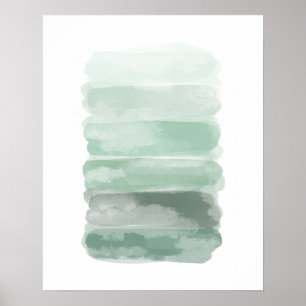 Poster Trucs de pinceau vert