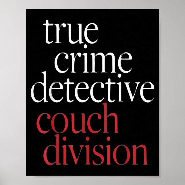 Poster True Crime Detective Couch Di  (Devant)