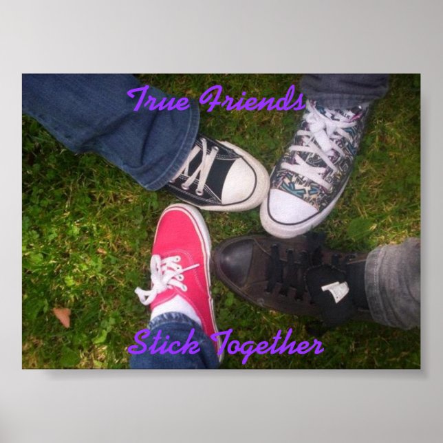 Poster True Friends (police violette) (Devant)