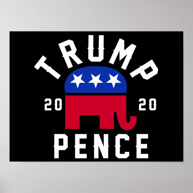 Poster Trump 2020 Pence (Devant)