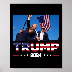 Poster Trump 2024 A Survécu À Une Balade Électorale