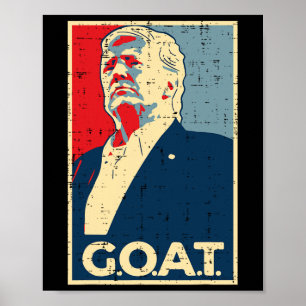 Poster Trump 2024 de la chèvre de Trump - Uni 2024