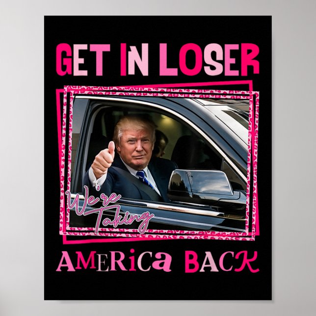 Poster Trump 2024 : perdez-vous, nous ramenons l'Amérique (Devant)