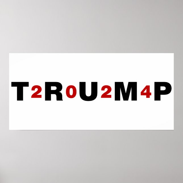 Poster Trump 2024 Rouge (Devant)
