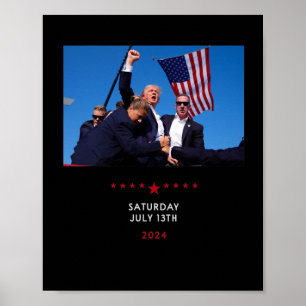 Poster Trump 2024 Tir Au Rassemblement Trump En Pennsylva