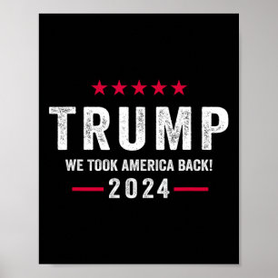 Poster Trump 2024 Victory J.d.vance Président 47 Trump Wo