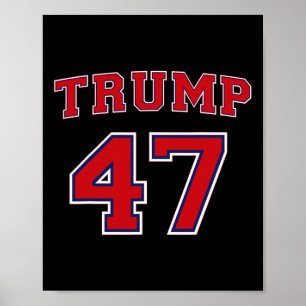 Poster Trump 2024 Votez Président Donald Trump 47ème Prés