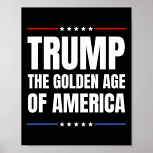 Poster Trump 2025 L'Âge D'Or Des Américains