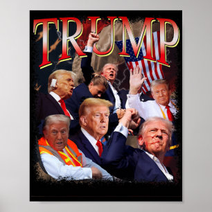 Poster Trump 4eva 4 juillet Perever Love Président We T T