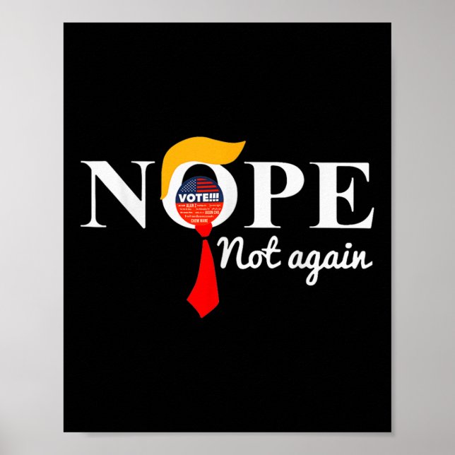 Poster Trump 6 n'est plus drôle (Devant)