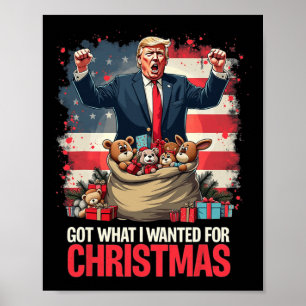 Poster Trump A Gagné Le Président 2024 - J'Ai Obtenu Ce Q