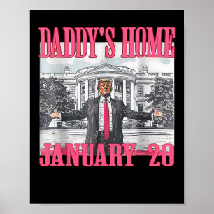 Poster Trump à la maison de papa