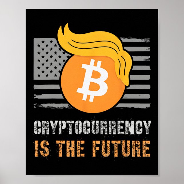 Poster Trump America Crypto Sarcastique est la plaisanter (Devant)