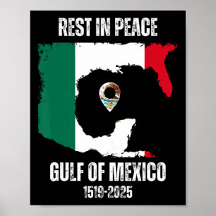 Poster Trump Amérique Déchire Golfe Du Mexique Président 