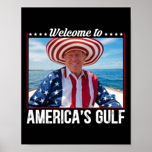 Poster Trump Amérique du Golfe Mexique président Trump So