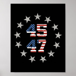 Poster Trump Amériques Golfe Mexique Président Trump 45 4