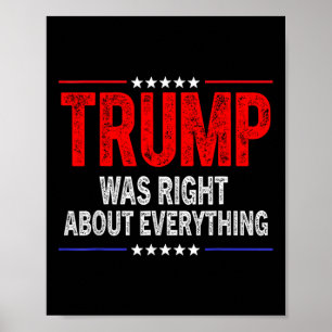 Poster Trump avait raison sur tout ce qui est drôle améri