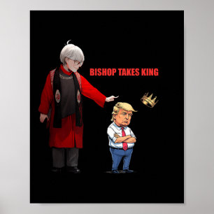 Poster Trump Bishop Budde prend le roi