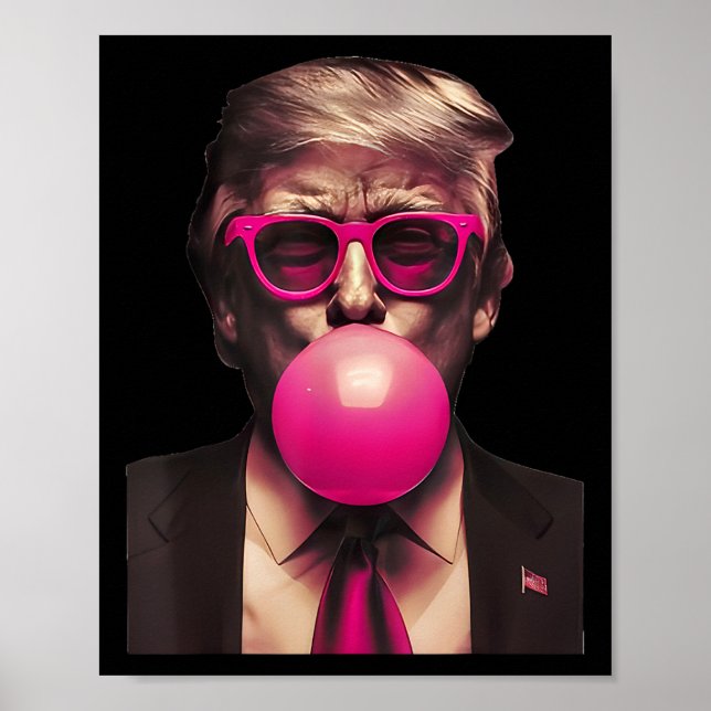 Poster Trump Buble Gum Pink 2 (Devant)