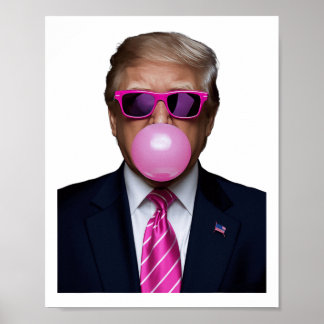 Poster Trump Buble Gum Rose