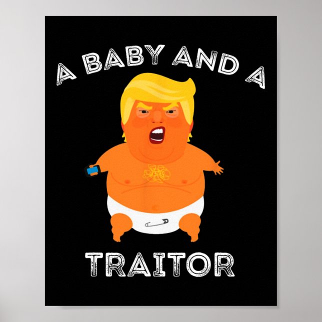 Poster Trump Byby Et Un Traître Drôle Le Président Trump (Devant)