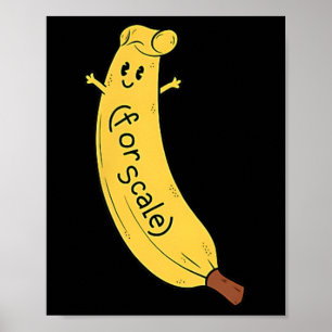 Poster Trump C'est la banane (pour l'échelle) drôle 1