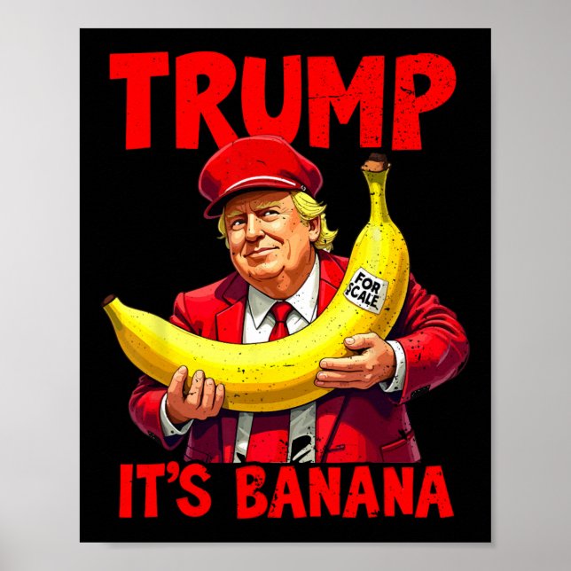 Poster Trump C'est Nana (pour l'échelle) Mème drôle (Devant)