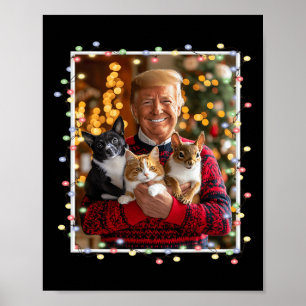 Poster Trump Chandail de Noël Chat Chien Écureuil Pet Lov