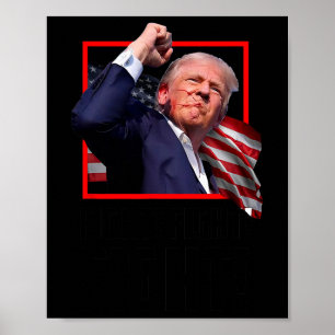 Poster Trump combat les combattants partisans américains