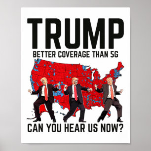Poster Trump Dance Meilleure Couverture Que 5g Pouvez-Vou