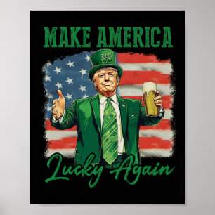 Poster Trump donne de nouveau de la chance à l'Amérique p