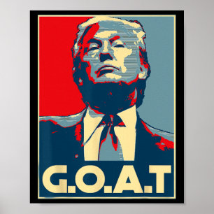 Poster Trump - Élections républicaines de 2024 au point d