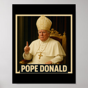 Poster Trump en tant que pape de l'église du Vatican Trum