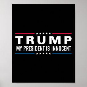 Poster Trump est innocent de reprendre l'Amérique en 2024