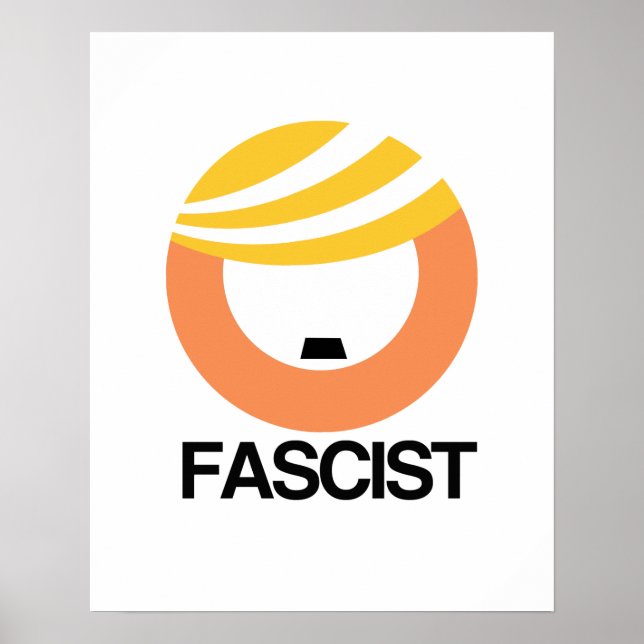 Poster Trump est un fasciste (Devant)