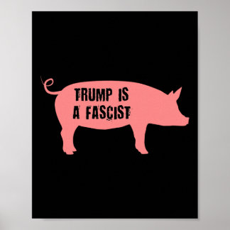 Poster Trump Est Un Icône De Cochon Intérieur Fasciste 